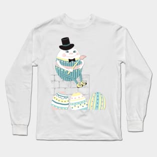 Cute Easter eggs & Humpty Dumpty Long Sleeve T-Shirt